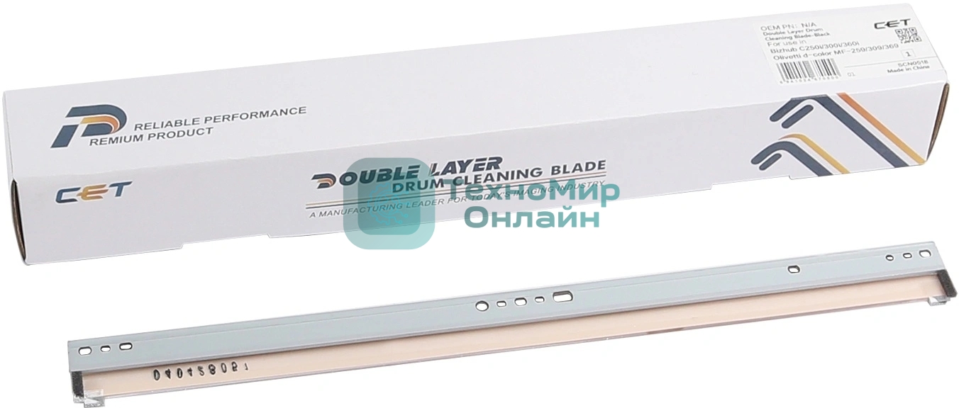 Ракель CET (двухслойный) DR316K-Blade для KONICA MINOLTA Bizhub C250i/C300i/C360i черный, 300000 стр