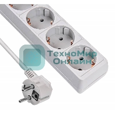 Сетевой фильтр Buro 500SL-3-G 3 м, 5 розеток, серый (пакет ПЭ)