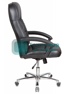 Кресло Бюрократ T-9908AXSN-AB черный, кожа
