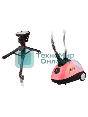 Отпариватель Centek CT-2375 розовый/черный, 2000 Вт, 40 г/мин, 1.5 л