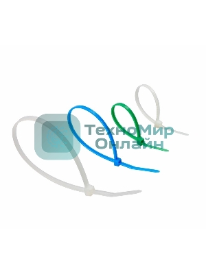 Набор хомутов-стяжек нейлоновых Rexant 100, 150, 200 мм, цветные, НХ-1, тубус 200 шт.