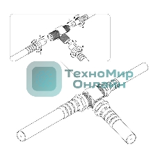 Переход соединитель PROconnect x3 гнезда F (F-тройник)