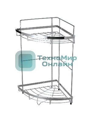 Полка угловая двухъярусная Рыжий кот COZY-CR-2, размер: 24,5*24,5*38см