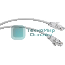 Патч-корд WRline WR-PC-RJ45-FTP-5E-2-GY F/UTP общий экран RJ-45 вил.-вилка RJ-45 cat.5e 2м серый LSZH (уп.:1шт)