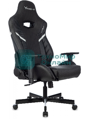 Кресло Knight Thunder 5X черный, экокожа, 120 кг, механизм качания