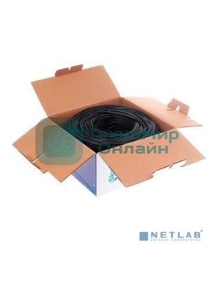 Кабель SkyNet Standart UTP outdoor 4x2x0,48, медный, FLUKE TEST, кат.5e, однож., 305 м, box, черный