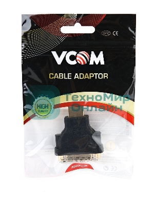 Переходник HDMI/DVI-D 19M/25F VCOM позолоченные контакты, VAD7819