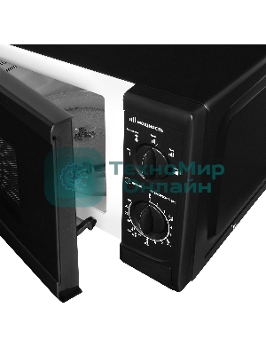 Микроволновая печь Starwind SWM5720 черный, 20 л, 700 Вт, переключатели - поворотный механизм