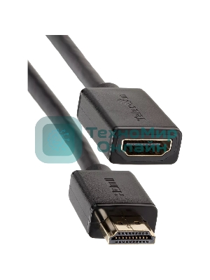 Кабель удлинительный HDMI-19M---HDMI-19F ver 2.0, 2m, TELECOM TCG235MF-2M