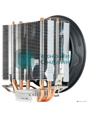 Кулер для процессора AeroCool/Formula Verkho 3 Plus серебристый, 120 мм, алюминий/медь, 2000 об/мин, 26.7 дБ, 4 pin, 125 Вт, 134 мм