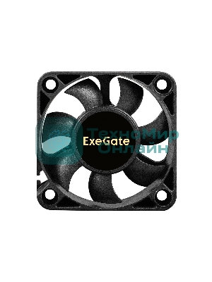Вентилятор для корпуса ExeGate ExtraSilent ES05010S3P-5 черный, 50 мм, 5000 об/мин, 27 дБ, 3 pin