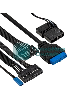 Компьютерный корпус Minitower ExeGate i3 SEA (mATX, без БП, 1*USB+1*USB 3.0, HD аудио, черный, 1 вент. 12см с RGb подсветкой, передняя и боковая панели - закаленное стекло)