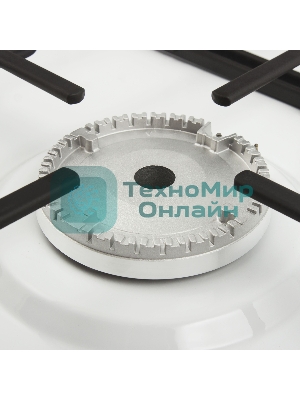 Газовая варочная панель Maunfeld EGHE.32.3EW/G, 2 конфорки, эмалированная сталь, белый