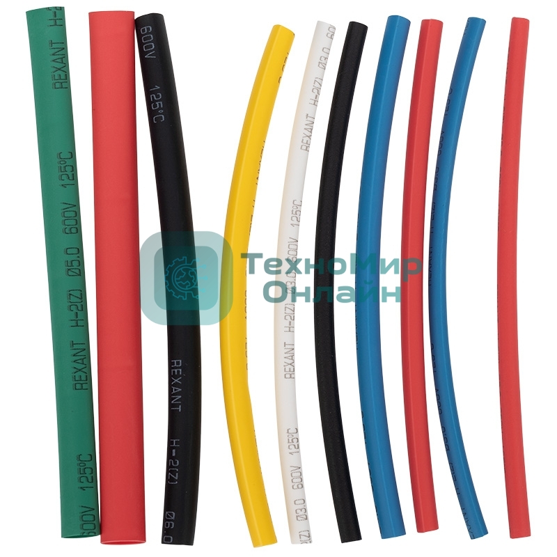 Термоусаживаемые трубки Rexant AUTO 2:1 (Набор 10 шт.)