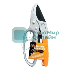 Секатор 200мм возвратная пружинахраповый механизмтефлоновое покр.металл.обрезинен.рукоятки Вихрь 73/7/3/3