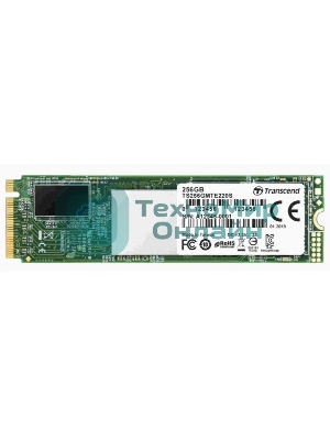 Накопитель SSD Transcend MTE220S SSD 256GB, 3D TLC, M.2 (2280), PCIe Gen 3.0 x4, NVMe, R3300/W1100, TBW 550