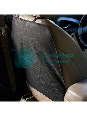 Накидка защитная Rexant на спинку переднего сиденья (60х50 см), ткань Оксфорд черного цвета