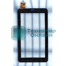 Сенсорное стекло (тачскрин) для Irbis TZ60, черное с рамкой