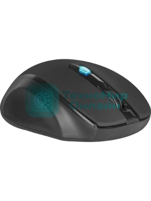 Мышь беспроводная Defender Ultra MM-315 черный, 1600 dpi, радиоканал, USB, кнопки - 6