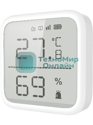 Датчик темпер./влажн. Hikvision DS-PDTPH-E-WE