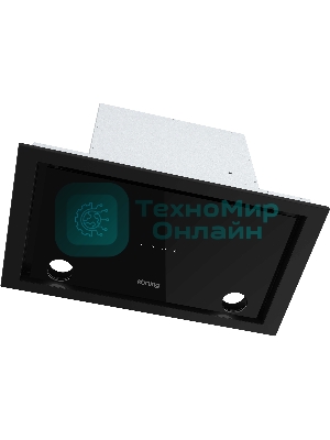 Вытяжка встраиваемая Korting KHI 6777 GN черный/черный, 52 см, 800 куб. м/ч, 52 дБ