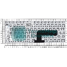 Клавиатура для ноутбука DNS Pegatron B14Y, Clevo W740 черная с рамкой