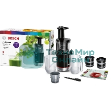 Соковыжималка Bosch MESM731M черный, шнековая вертикальная, 150 Вт, 1000 мл, электронное, реверс