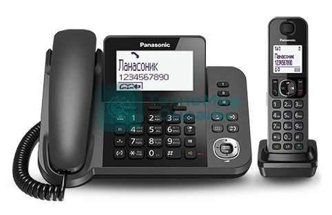 Телефон беспроводной (DECT) Panasonic KX-TGF310RUM, серый металлик