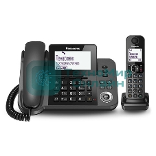 Телефон беспроводной (DECT) Panasonic KX-TGF310RUM, серый металлик