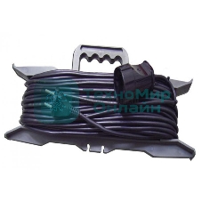 Удлинитель сварочный GLANZEN ER-20-010 силовой 20 м на рамке штепсель-гнездо ПВС 2*2.5 20 м