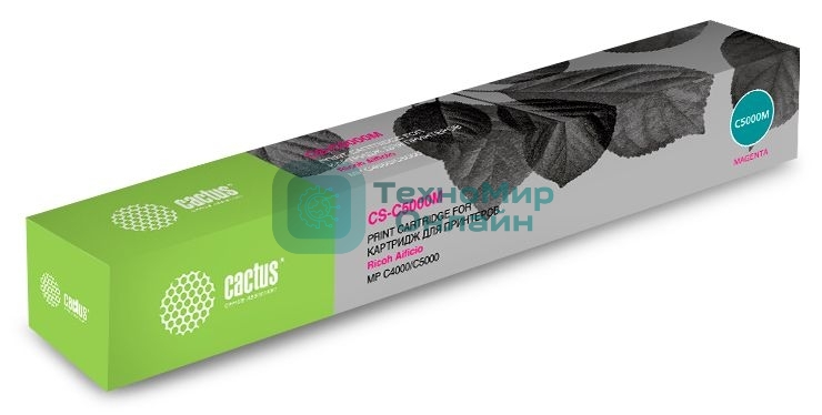 Тонер Картридж Cactus 841162 CS-C5000M пурпурный (18000стр.) для Ricoh Aficio MP C4000 /MP C5000
