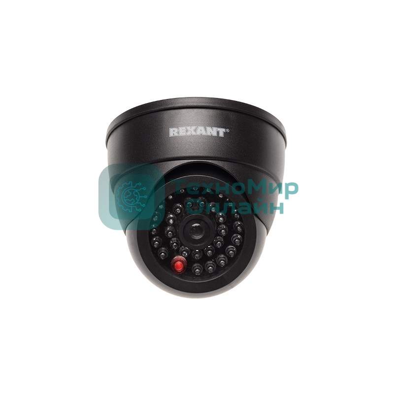 Муляж камеры Rexant, внутренний, купольный, черный