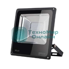 Прожектор светодиодный Gauss LED 70Вт IP65 6500К черный