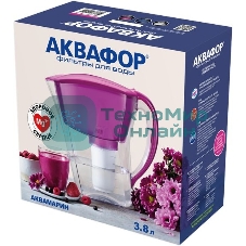 Кувшин Аквафор Аквамарин P81А5F цикламен 3.8л.