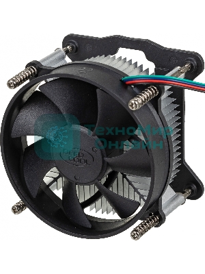 Кулер для процессора DEEPCOOL CK-11508 PWM черный, 92 мм, алюминий, 2200 об/мин, 30.1 дБ, 4 pin, 65 Вт, 70 мм