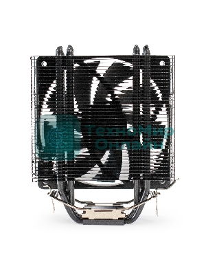 Кулер для процессора ExeGate Dark Magic EE400XL-PWM черный, 120 мм, алюминий/медь, 2400 об/мин, 37 дБ, 4 pin, 140 Вт, 155 мм