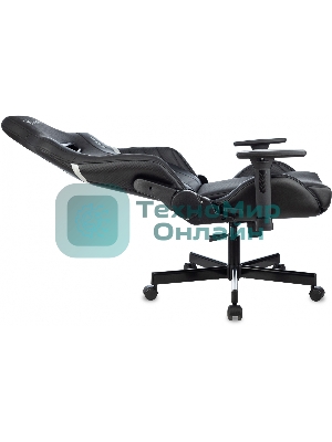 Кресло Knight Thunder 5X черный, экокожа, 120 кг, механизм качания