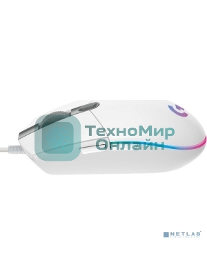 Мышь проводная Logitech G102 LIGHTSYNC белый, 8000 dpi, USB, кнопки - 6