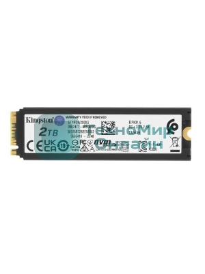Накопитель SSD Kingston Fury Renegade, 2Tb, PCIe 4.0 x4, M.2 2280, NVMe, R/W 7300/7000