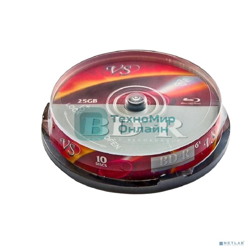 Диски VS BD-R 25 Gb 6x CB/10