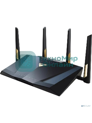 Маршрутизатор ASUS RT-BE88U, черный/желтый, 90IG08V0-MO3N0V