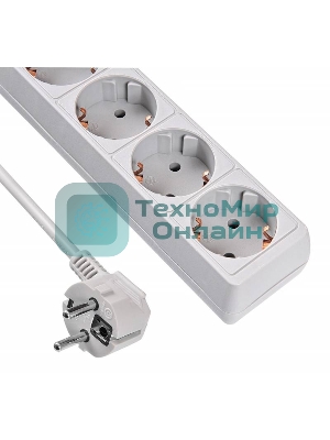 Сетевой фильтр Buro 500SL-5-G 5 м, 5 розеток, серый (пакет ПЭ)