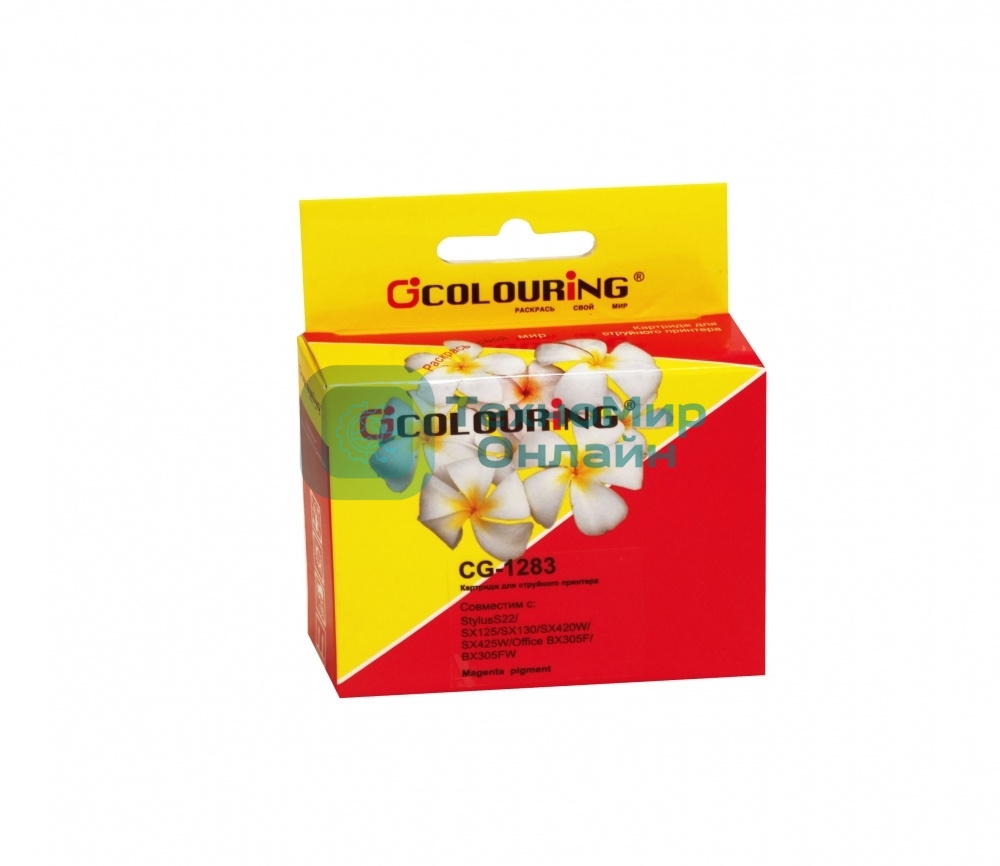 Картридж струйный Colouring CG-1283 Magenta пигмент для Epson S22/SX125/SX130/SX420W/SX425W/Office BX305F/BX305FW
