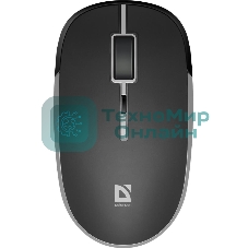 Мышь беспроводная Defender Hit MB-775 черный, 1600 dpi, радиоканал, USB, кнопки - 4