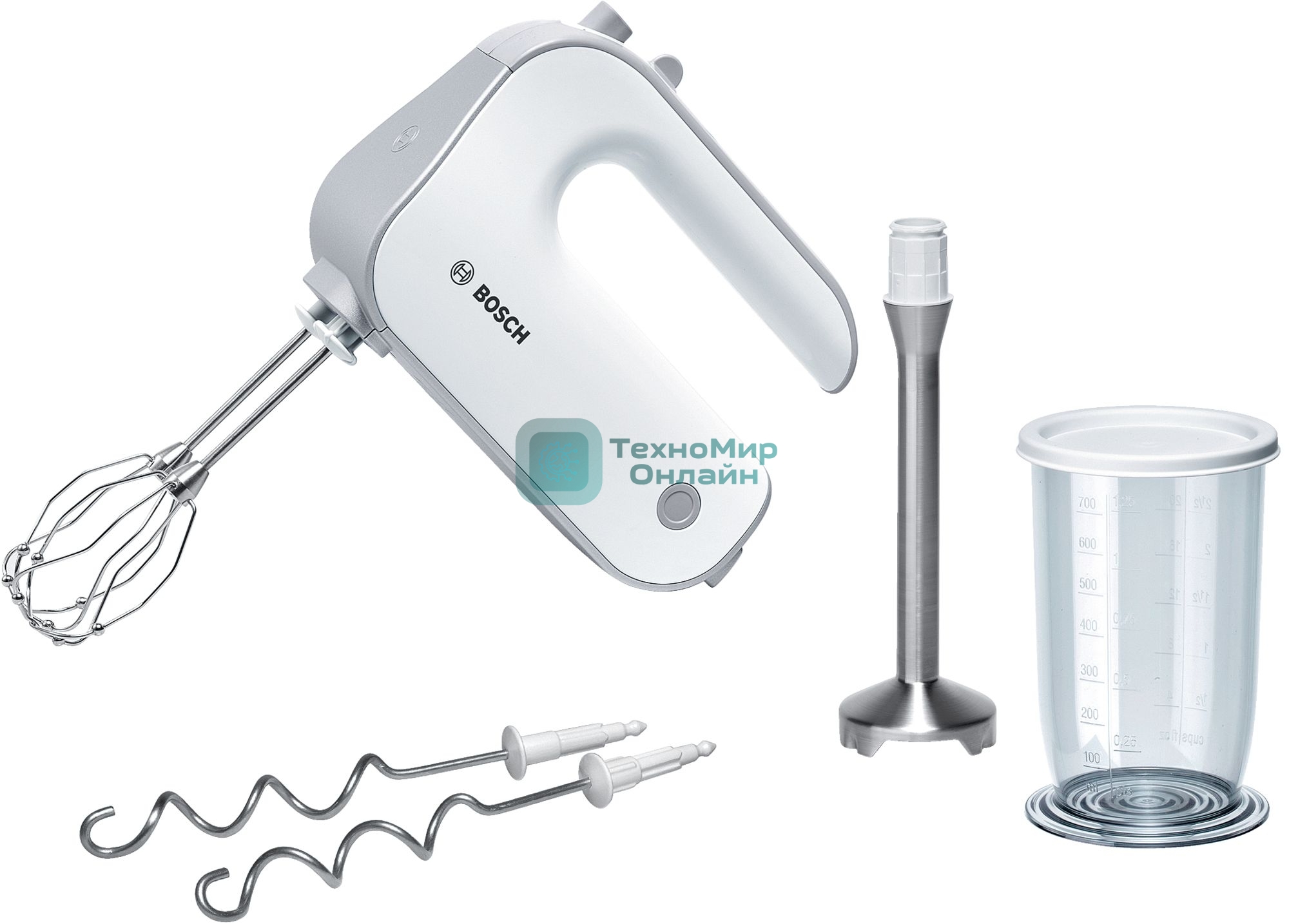 Миксер ручной Bosch MFQ4070 500Вт белый