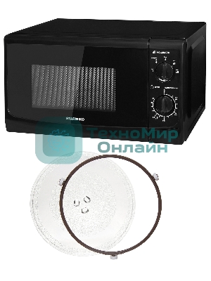 Микроволновая печь Starwind SWM5720 черный, 20 л, 700 Вт, переключатели - поворотный механизм