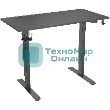 Стол игровой Cactus CS-ED-BBK столешница МДФ черный, каркас черный