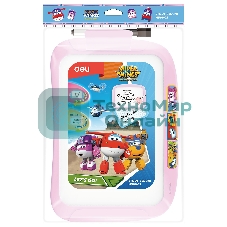 Доска магнитно-маркерная Deli EH50002 Super Wings магнитно-маркерная, лак, синий 20.5x28.6см пластик рама