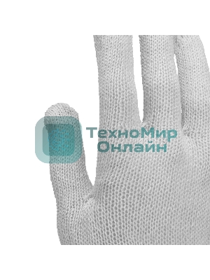 Перчатки трикотажные для ремонтных и строительных работ, с ПВХ точкой, 6 пар. Россия