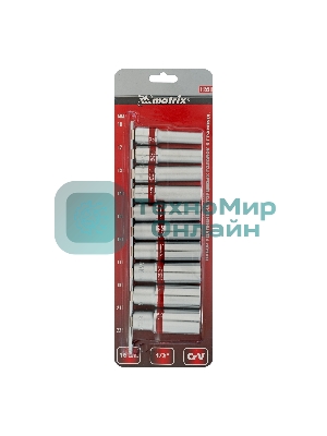 Набор удлиненных торцевых головок Matrix 1/2